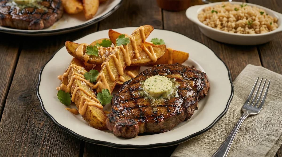 Professional restaurant menu photography example